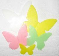 Вафельные бабочки одноцветные без рисунка